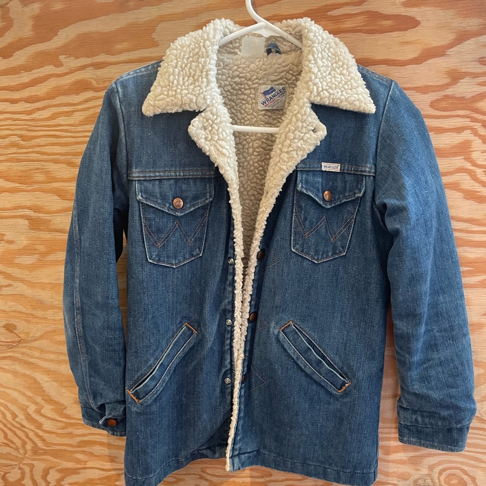 Wrangler Sherpa Lined Denim Jacket